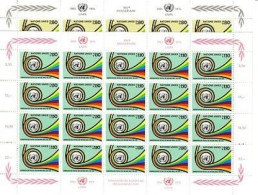 UNO GENF MI-NR. 60-61 POSTFRISCH(MINT) KLEINBOGENSATZ 25 JAHRE UNPA POSTHORN 1976 - Blocs-feuillets