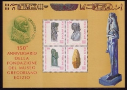 VATIKAN BLOCK 11 POSTFRISCH(MINT) 150 JAHRE ÄGYPTISCHES MUSEUM IM VATIKAN 1989 - Blocks & Kleinbögen