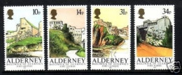 ALDERNEY 10 X MI-NR. 28-31 POSTFRISCH FESTUNGEN 1986 - FORT ALBERT... - Alderney