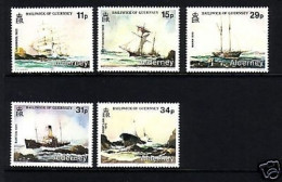 ALDERNEY MI-NR. 32-36 POSTFRISCH(MINT) SCHIFFSWRACKS 1987 - PETIT RAYMON - Alderney