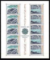 MONACO BLOCK 35 POSTFRISCH(MINT) EUROPA 1987 MODERNE ARCHITEKTUR STADION LOUIS II - 1987