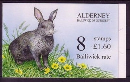 ALDERNEY MH 0-5 POSTFRISCH(MINT) FAUNA U. FLORA WILDKANINCHEN - Alderney