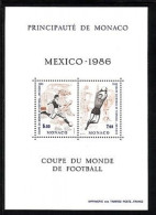 MONACO BLOCK 33 POSTFRISCH(MINT) FUSSBALL WM MEXICO 1986 - 1986 – México