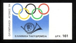 GRIECHENLAND MH 2 POSTFRISCH(MINT) OLYMPIADE 1984 LOS ANGELES - Postzegelboekjes
