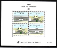 MADEIRA BLOCK 11 POSTFRISCH(MINT) EUROPA CEPT 1990 POSTGEBÄUDE - Madeira