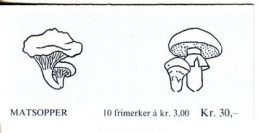 NORWEGEN MH 13 POSTFRISCH(MINT) PILZE 1989 PFIFFERLING BUTTERPILZ - Carnets