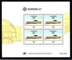 AZOREN BLOCK 8 POSTFRISCH(MINT) EUROPA 1987 MODERNE ARCHITEKTUR - 1987