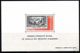 ANDORRA FRANZÖSISCH BLOCK 1 POSTFRISCH(MINT) BRIEFMARKE AUF BRIEFMARKE - Blocchi & Foglietti