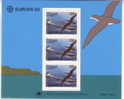 MADEIRA BLOCK 7 POSTFRISCH(MINT) CEPT 1986 NATUR- UND UMWELTSCHUTZ SEEVOGEL SCHIFF - 1986