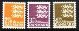 DÄNEMARK MI-NR. 526-528 POSTFRISCH(MINT) KLEINES REICHSWAPPEN - Unused Stamps