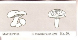 NORWEGEN MH 11 POSTFRISCH(MINT) PILZE 1988 RÖTELRITTERLING FICHTENREIZKER - Booklets