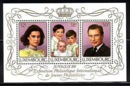 LUXEMBOURG BLOCK 15 POSTFRISCH(MINT) BRIEFMARKENAUSSTELLUNG JUVALUX '88 - Blocs & Feuillets