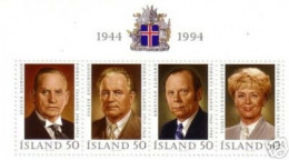 ISLAND BLOCK 16 POSTFRISCH(MINT) STAATSPRÄSIDENTEN - Hojas Y Bloques