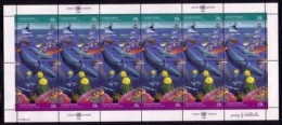 UNO NEW YORK MI-NR. 627-628 POSTFRISCH(MINT) KLEINBOGEN SAUBERE MEERE FISCH WAL - Blocs-feuillets