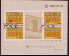 PORTUGAL BLOCK 43 GESTEMPELT(USED) EUROPA 1984 BRÜCKE - 1984