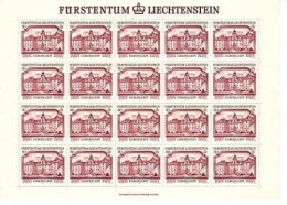 LIECHTENSTEIN MI-NR. 692-693 POSTFRISCH(MINT) KLEINBOGENSATZ EUROPA 1978 BAUDENKMÄLER SCHLOSS - 1976