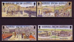 ALDERNEY MI-NR. 137-144 POSTFRISCH HISTORISCHE ENTWICKLUNG III - SOLDATEN - PFERDE - Alderney