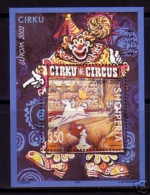 ALBANIEN BLOCK 138 POSTFRISCH EUROPA 2002 CLOWN ZIRKUS - 2002