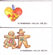NORWEGEN MH Mit 984-985 POSTFRISCH(MINT) WEIHNACHTEN 1987 KATZE - Booklets