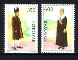 FÄRÖER MI-NR. 182-183 POSTFRISCH(MINT) NORDEN 1989 VOLKSTRACHTEN - Färöer Inseln