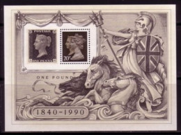 GROSSBRITANNIEN BLOCK 6 POSTFRISCH(MINT) 150 JAHRE BRIEFMARKEN 1990 - Blocchi & Foglietti