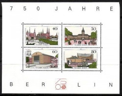 BERLIN BLOCK 8 POSTFRISCH(MINT) 750 JAHRE BERLIN SCHLOSS- PHILHARMONIE 1987 - Blokken