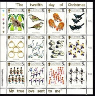 GUERNSEY MI-NR. 298-309 POSTFRISCH(MINT) KLEINBOGEN WEIHNACHTEN 1984 VÖGEL - Guernsey