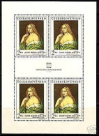 TSCHECHOSLOWAKEI MI-NR. 1802 KB POSTFRISCH(MINT) KUNSTWERKE - Hojas Bloque