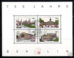 BERLIN BLOCK 8 GESTEMPELT(USED) 750 JAHRE BERLIN SCHLOSS- PHILHARMONIE - Blocks & Kleinbögen