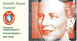 GRÖNLAND MH 4 POSTFRISCH(MINT) KÖNIGIN MARGRETHE II. Und ORCHIDEEN - Carnets