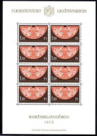 LIECHTENSTEIN MI-NR. 634 POSTFRISCH(MINT) KLEINBOGEN KRÖNUNGSMANTEL 1973 - Blocs & Feuillets