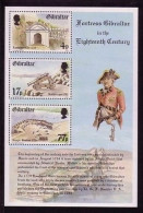 GIBRALTAR BLOCK 8 POSTFRISCH(MINT) BEFESTIGUNG IM 18. JAHRHUNDERT - Gibraltar