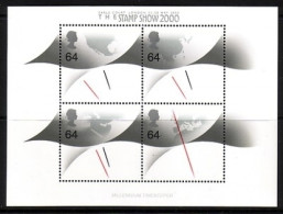 GROSSBRITANNIEN BLOCK 8 I POSTFRISCH(MINT) THE STAMP SHOW 2000 MIT AUFDRUCK - Blocchi & Foglietti