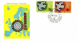 BELGIEN MI-NR. 1253-1254 FDC CEPT 1961 TAUBE - 1961