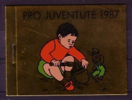 SCHWEIZ MH 0-83 GESTEMPELT(USED) PRO JUVENTUTE 1987 - Carnets