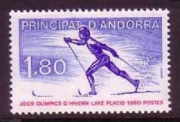 ANDORRA FRANZÖSISCH MI-NR. 304 POSTFRISCH(MINT) OLYMPISCHE WINTERSPIELE 1980 - SKILANGLAUF - Nuevos