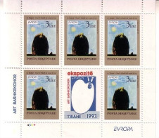 ALBANIEN MI-NR. 2529-2530 POSTFRISCH(MINT) KLEINBOGENSATZ EUROPA 1993 - ZEITGENÖSSISCHE KUNST - 1993
