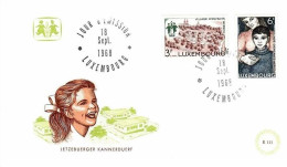 LUXEMBOURG MI-NR. 775-776 FDC SOS KINDERDORF MERSCH - FDC