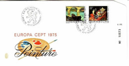 LUXEMBOURG MI-NR. 904-905 FDC EUROPA CEPT 1975 - GEMÄLDE - FDC