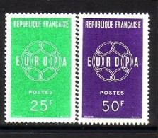 FRANKREICH MI-NR. 1262-1263 POSTFRISCH(MINT) EUROPA 1959 - 1959