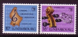 LUXEMBOURG MI-NR. 1125-1126 POSTFRISCH EUROPA 1985 - JAHR DER MUSIK - 1985