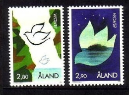 ALAND MI-NR. 100-101 POSTFRISCH(MINT) EUROPA 1995 FRIEDEN Und FREIHEIT FRIEDENSTAUBE - 1995