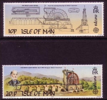 ISLE OF MAN MI-NR. 240-241 POSTFRISCH(MINT) EUROPA 1983 - GROSSE WERKE WASSERRAD - 1983