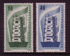 DEUTSCHLAND MI-NR. 241-242 POSTFRISCH EUROPA 1956 - 1956