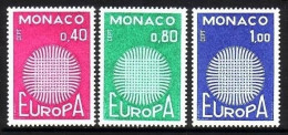 MONACO MI-NR. 977-979 POSTFRISCH EUROPA 1970 SONNENSYMBOL - 1970
