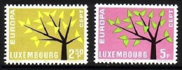 LUXEMBOURG MI-NR. 657-658 POSTFRISCH(MINT) EUROPA 1962 - BAUM - 1962