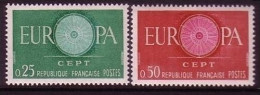 FRANKREICH MI-NR. 1318-1319 POSTFRISCH(MINT) EUROPA 1960 WAGENRAD - 1960