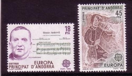 ANDORRA SPANISCH MI-NR. 181-182 POSTFRISCH(MINT) EUROPA 1985 - JAHR DER MUSIK - 1985