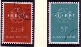 BELGIEN MI-NR. 1164-1165 GESTEMPELT(USED) EUROPA 1959 - 1959