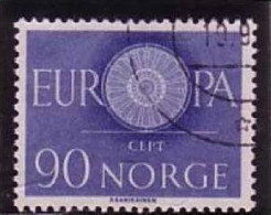 NORWEGEN MI-NR. 449 O EUROPA 1960 - WAGENRAD - 1960
